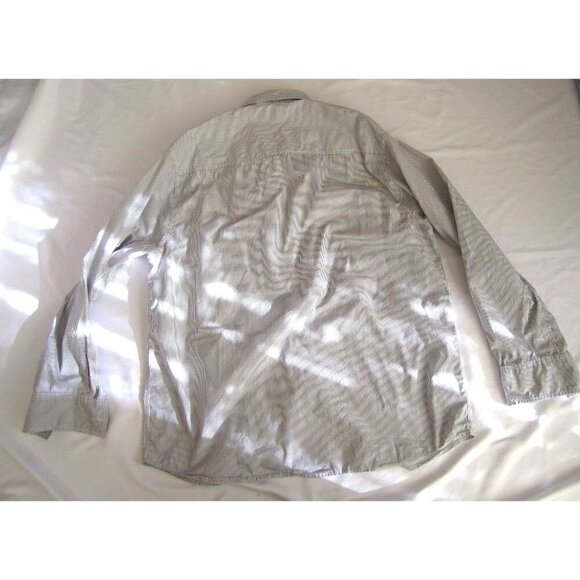Men's Decoded Stripe Button Up Long Short Sleeve Shirt Sz XXL (MT247) - Picture 11 of 12